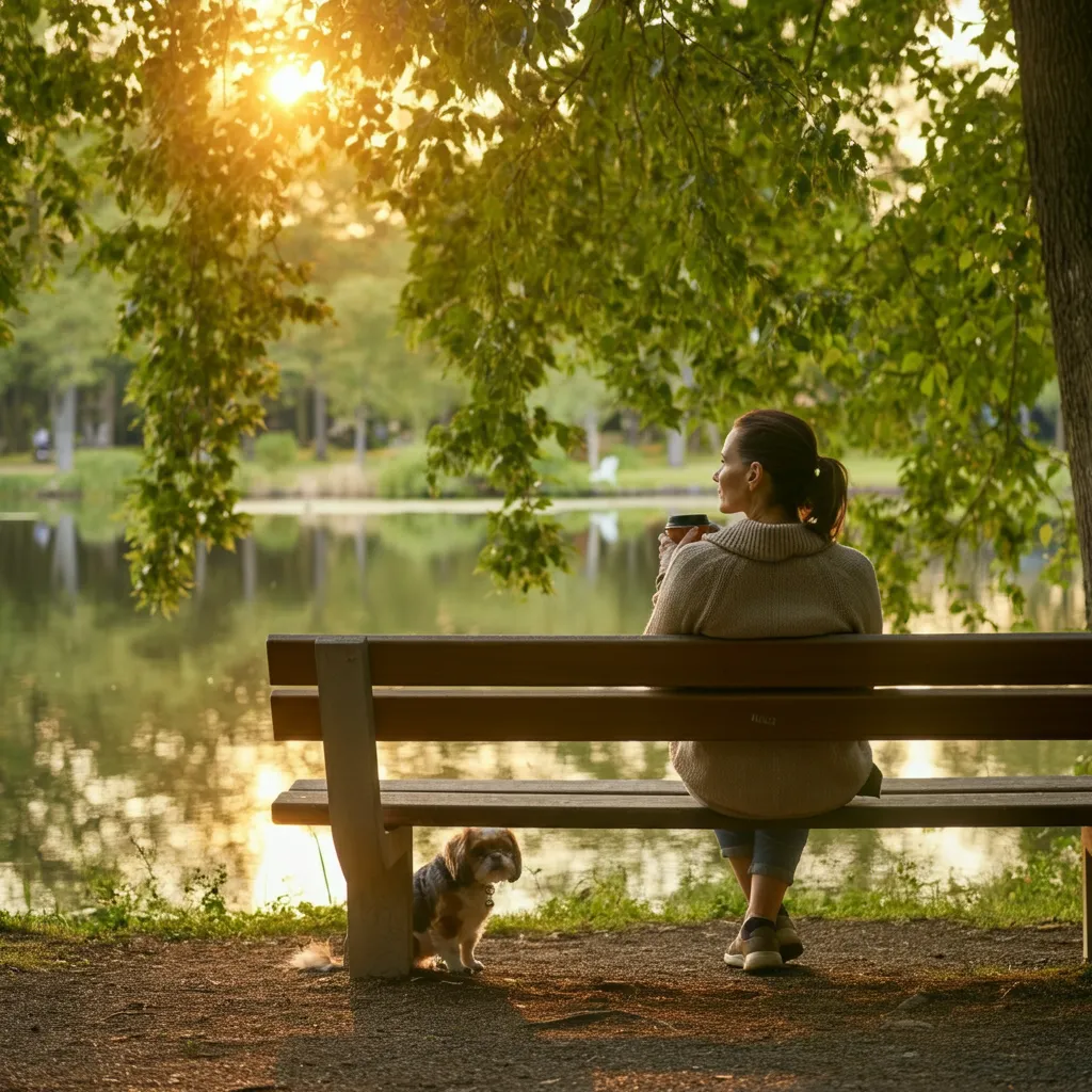 Woman finding peace and embracing a fresh start after divorce, symbolizing acceptance and moving forward.