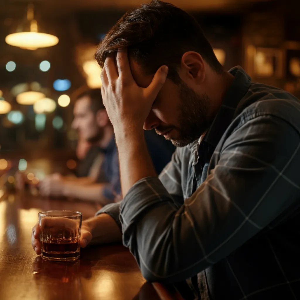 Person reaching out for support, symbolizing the journey to recovery from alcohol addiction.