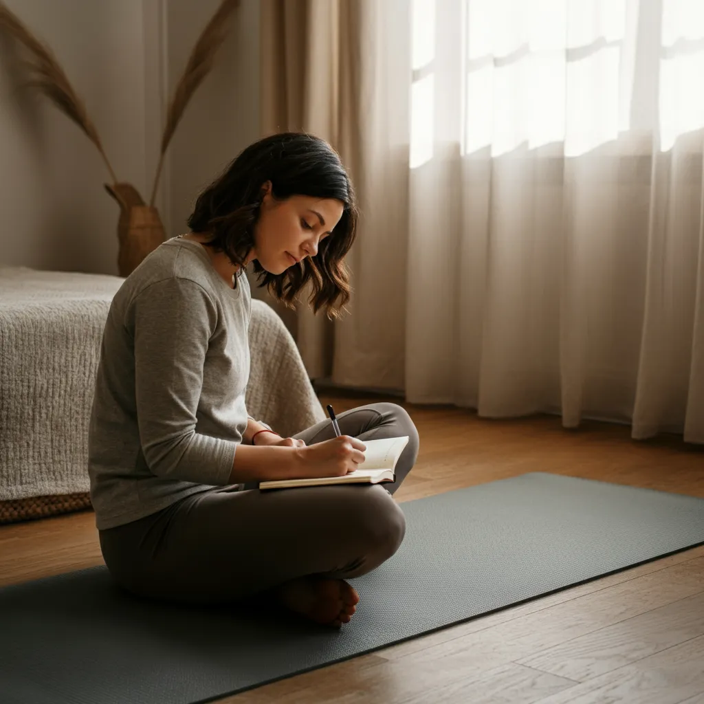 A calming image representing practical anger management techniques, including journaling, mindfulness, relaxation, and cognitive restructuring, to help individuals cope with anger in healthy ways.