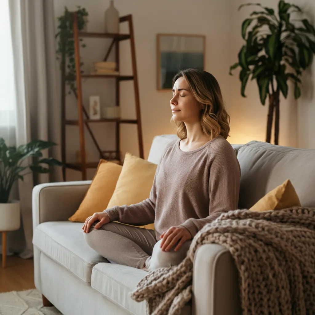 A person practicing deep breathing exercises, symbolizing effective anger management techniques and strategies for coping with anger issues.