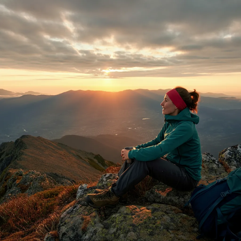 Person climbing a mountain, symbolizing the journey of anxiety recovery and the progress made along the way.