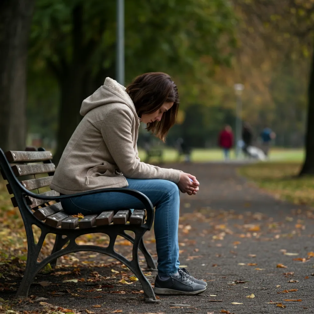 Person experiencing social anxiety and isolation, representing the challenges of Avoidant Personality Disorder (AvPD).