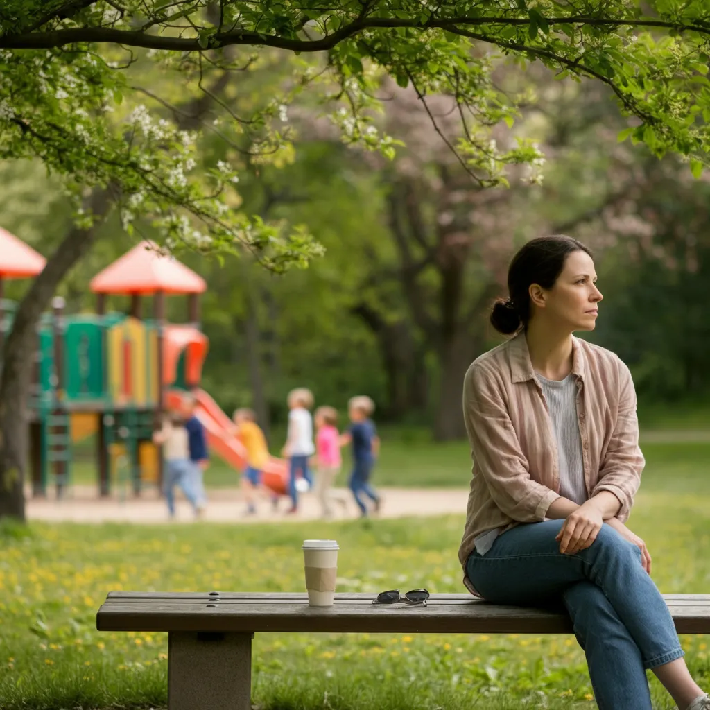 A woman experiencing baby fever, contemplating the impact on her mental health and overall well-being.