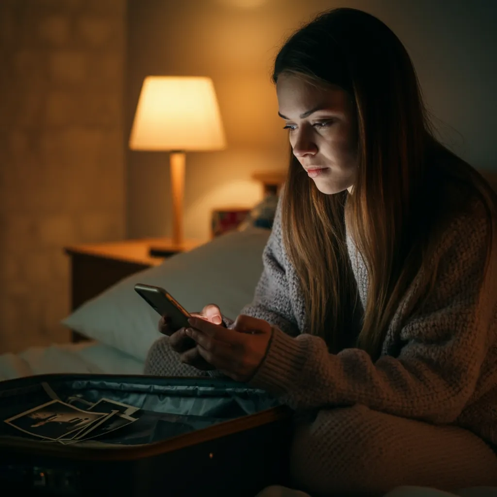 A person in deep thought, representing the bargaining stage of grief after a breakup, where one tries to negotiate or make deals to avoid the pain of the separation.