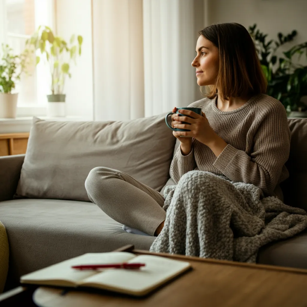 Person finding support and coping with bipolar disorder and panic attacks.