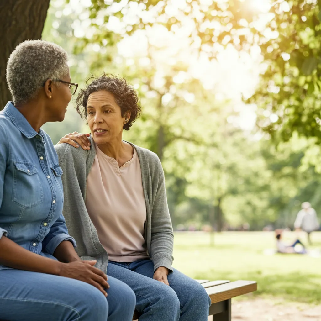 Person with BPD practicing self-validation and communication skills to build healthy friendships.