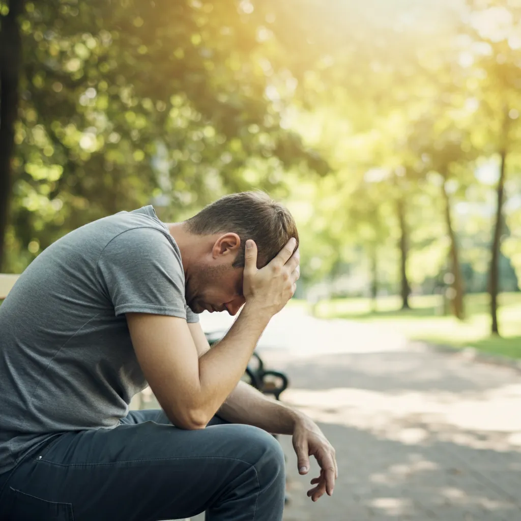 Man contemplating, representing the unique challenges of borderline personality disorder (BPD) in men and emphasizing the importance of seeking support and overcoming stigma.