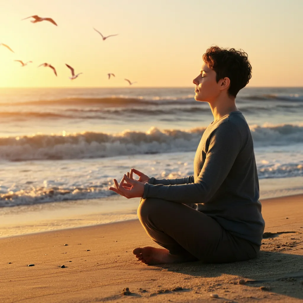 Person demonstrating resilience by overcoming challenges and embracing inner strength.