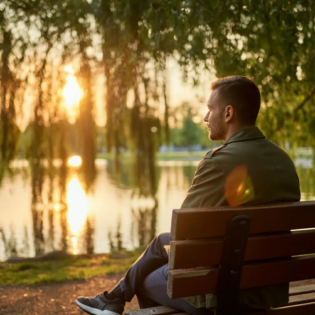 Person engaged in a healthy activity like exercise or spending time in nature, symbolizing the process of building positive habits to overcome porn addiction and improve overall well-being.