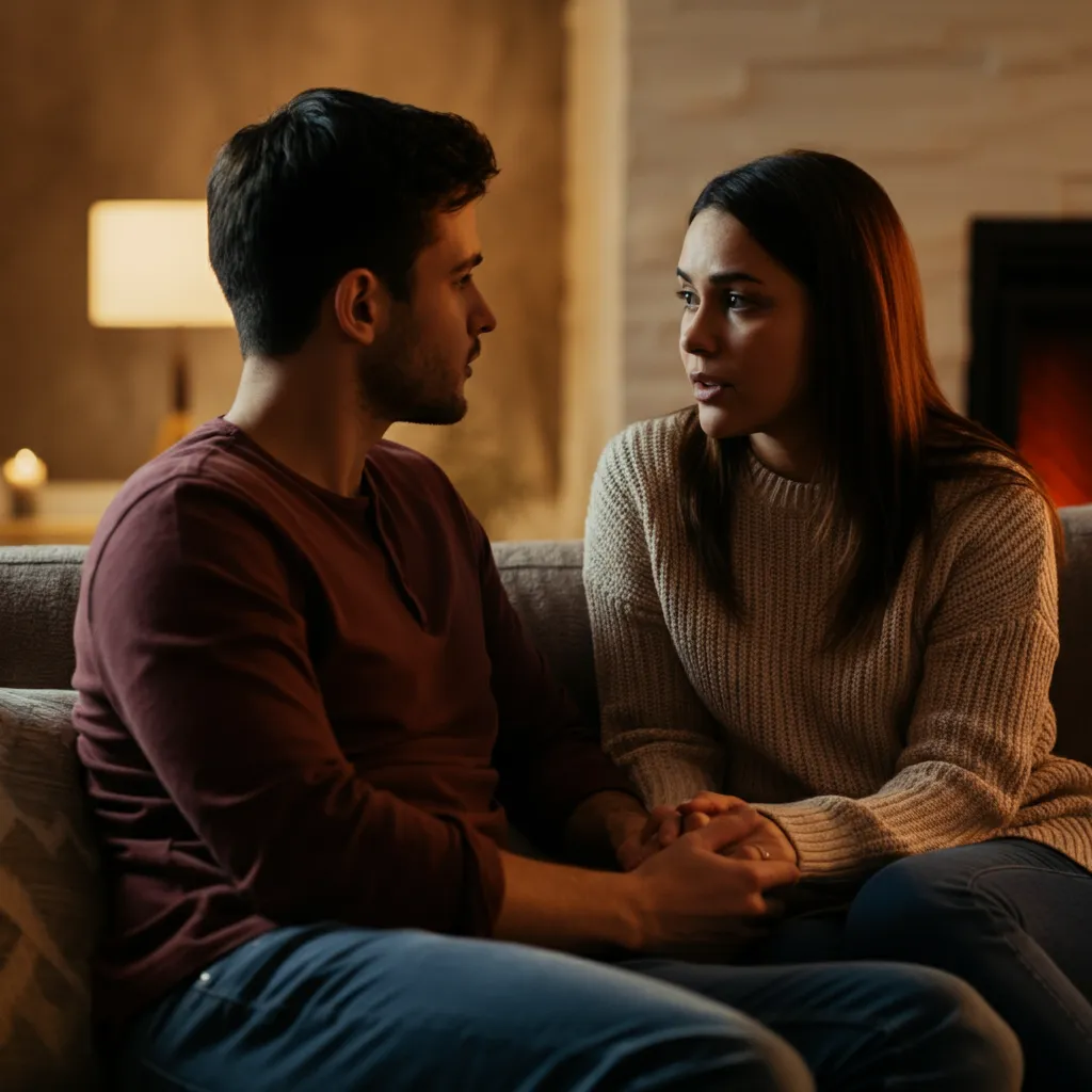 Couple embracing, symbolizing building healthy intimacy and emotional connection in a relationship.