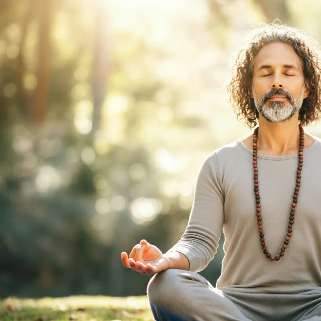 Person practicing mindfulness and meditation, symbolizing building resilience through self-care and stress reduction techniques.