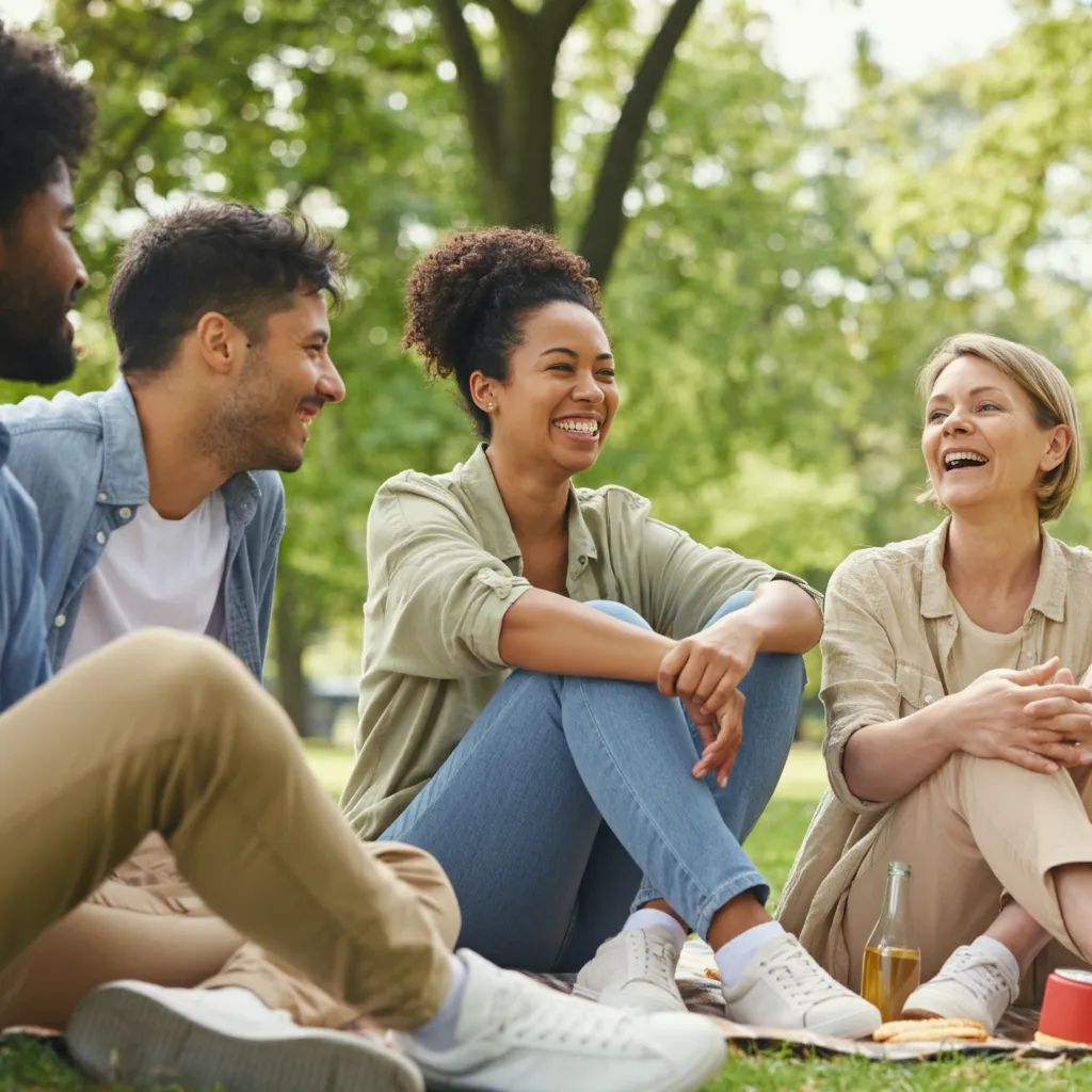 People connecting and communicating effectively, symbolizing the importance of social skills in building strong relationships.