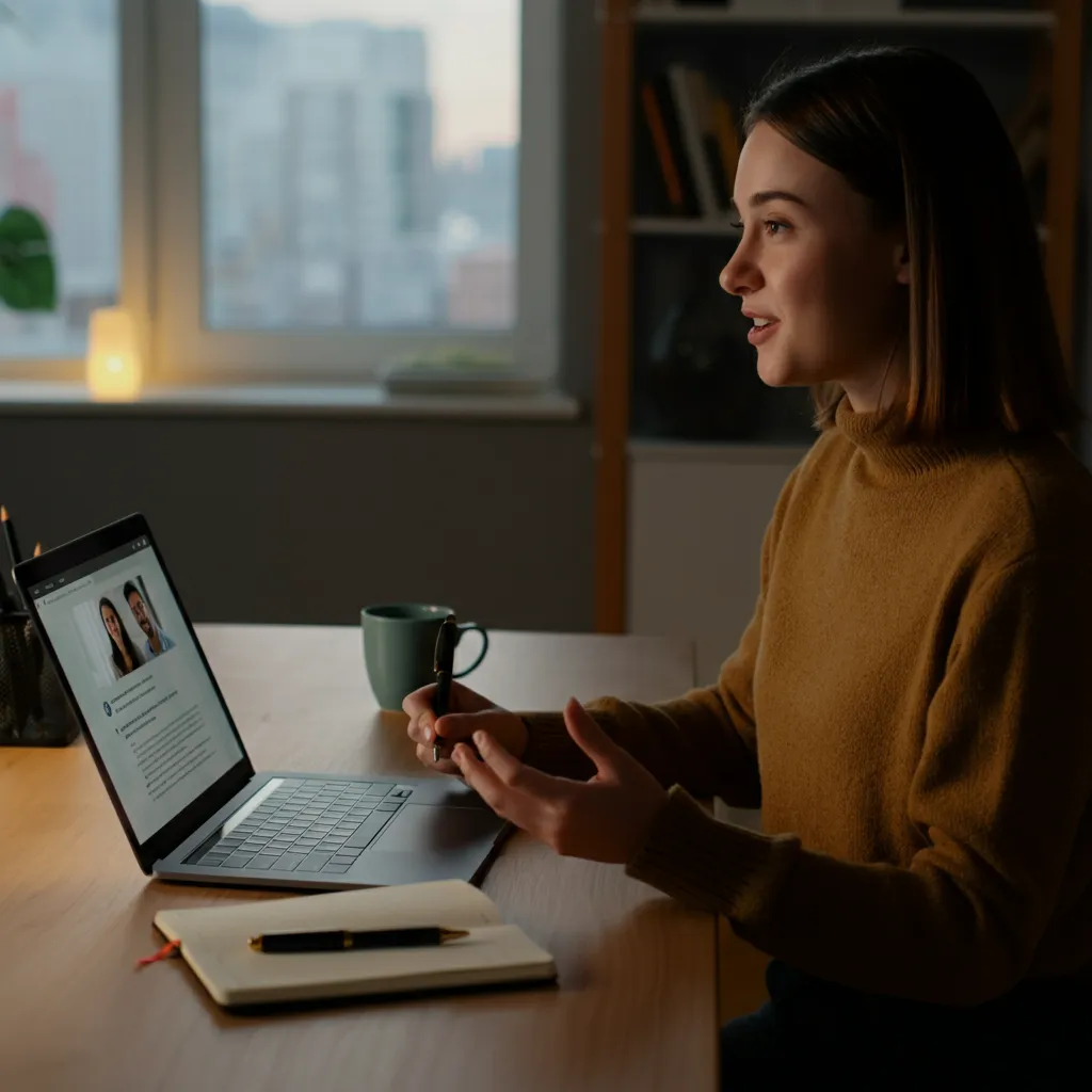 Person receiving career coaching and guidance to achieve career goals.