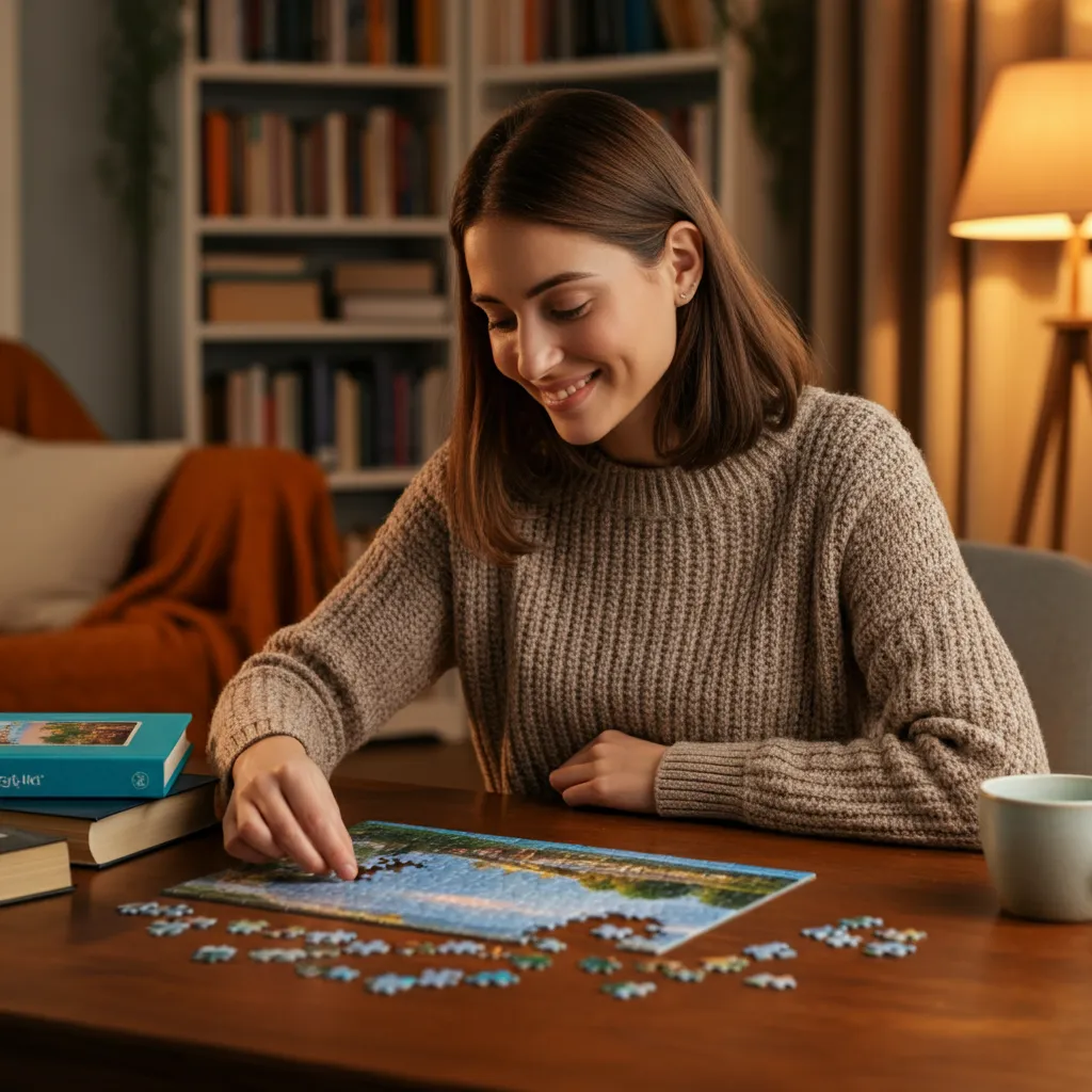 Engaging in cognitive stimulation activities, such as puzzles, games, and learning new skills, can help quiet mental chatter and improve overall brain health.