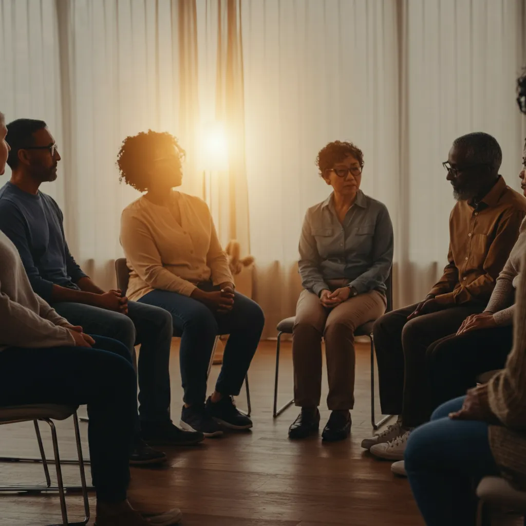 People connecting and supporting each other, symbolizing the importance of a supportive network for managing anxiety and finding anxiety relief.