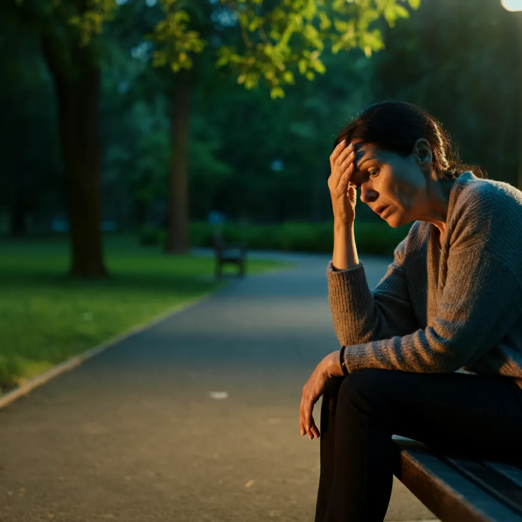 Person experiencing shock and numbness after betrayal, the first stage of betrayal trauma.