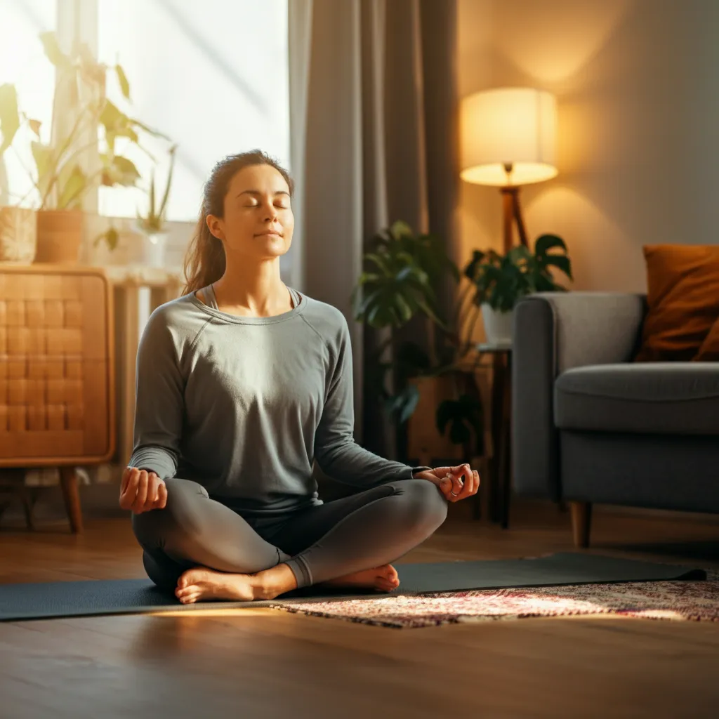 Person finding peace and recovering after a car accident, demonstrating coping strategies and self-care.