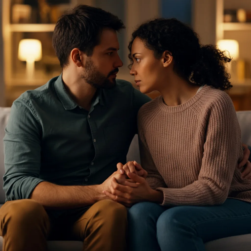 Couple holding hands, symbolizing the re-engagement stage in Emotionally Focused Therapy (EFT), where partners rebuild connection and vulnerability.