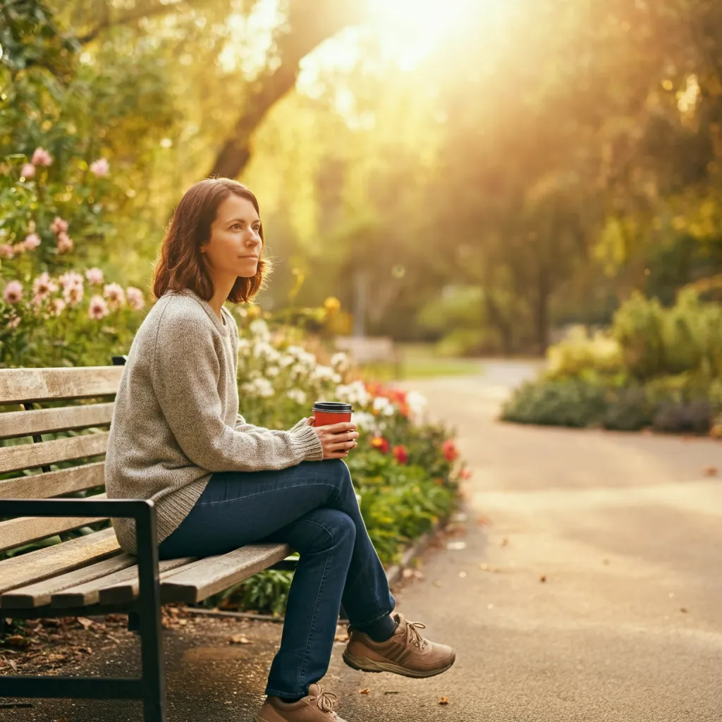 Person finding hope and healing after divorce.