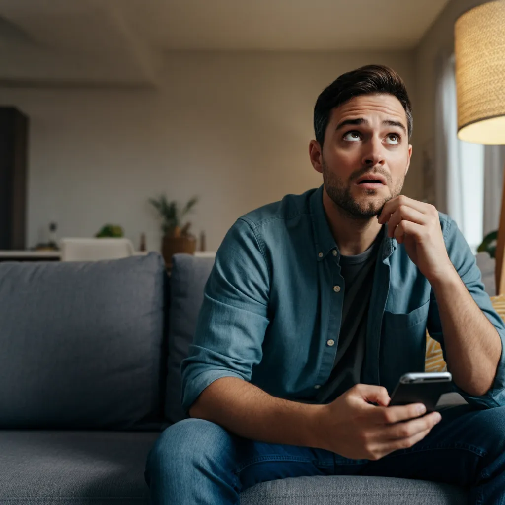 A person anxiously seeking reassurance and validation from their partner, illustrating the concept of emotional dependency in relationships.