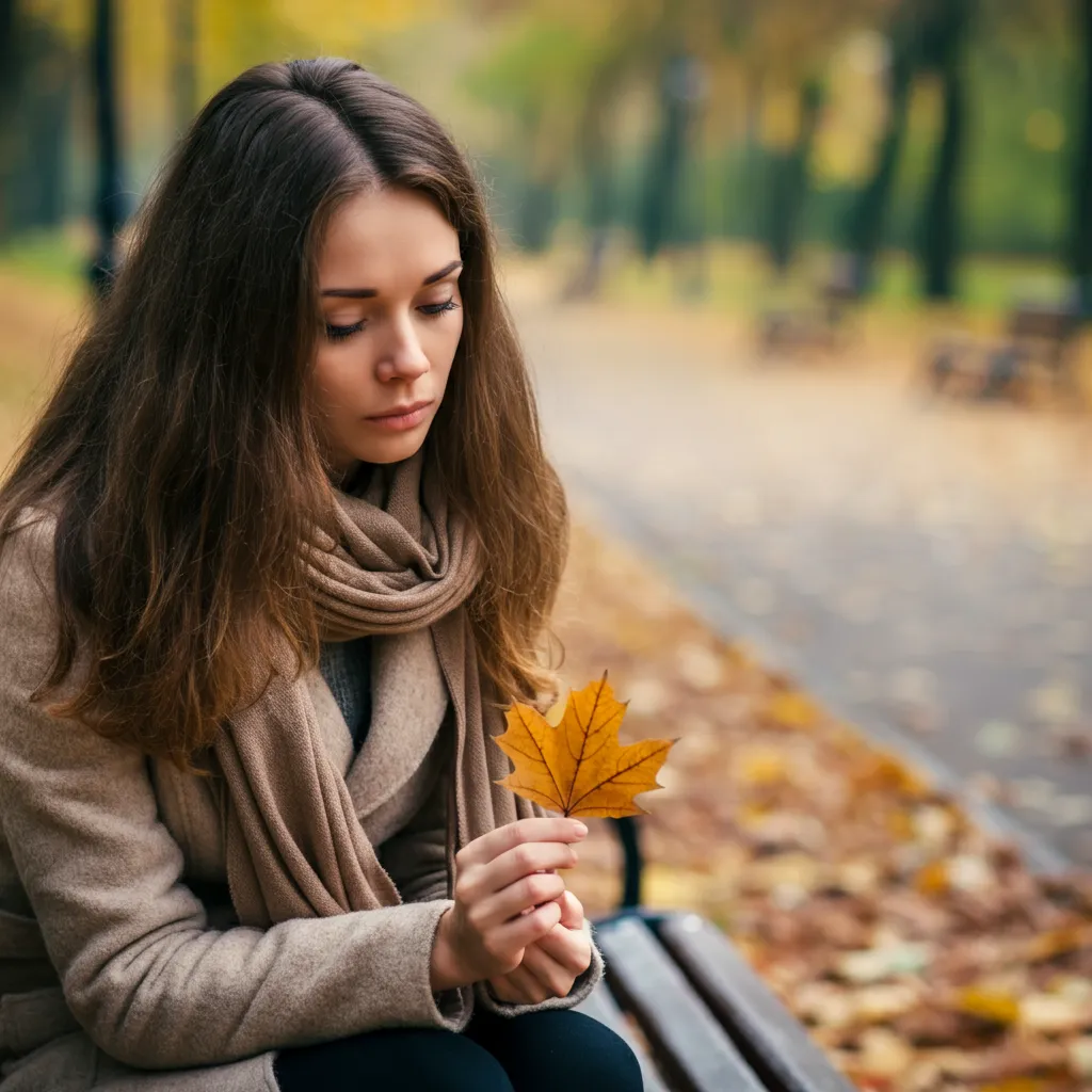 Person experiencing sadness and depression, representing stage 4 of emotional healing.