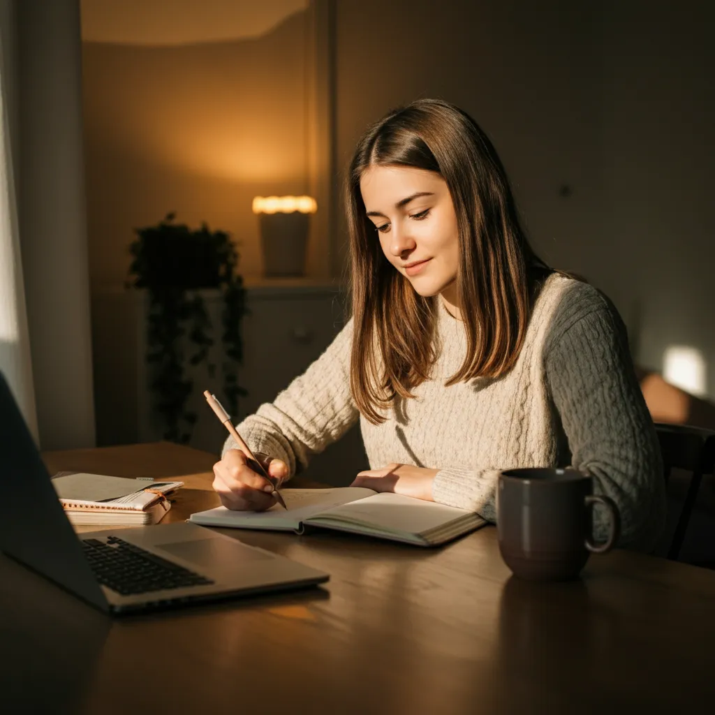 Person visualizing goals and staying motivated, representing the power of emotional intelligence.