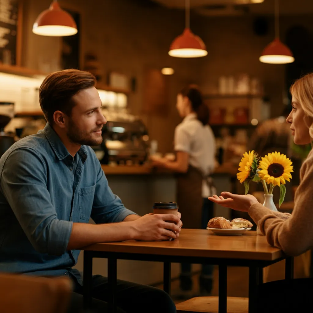 Man actively listening and showing emotional attachment by remembering details.