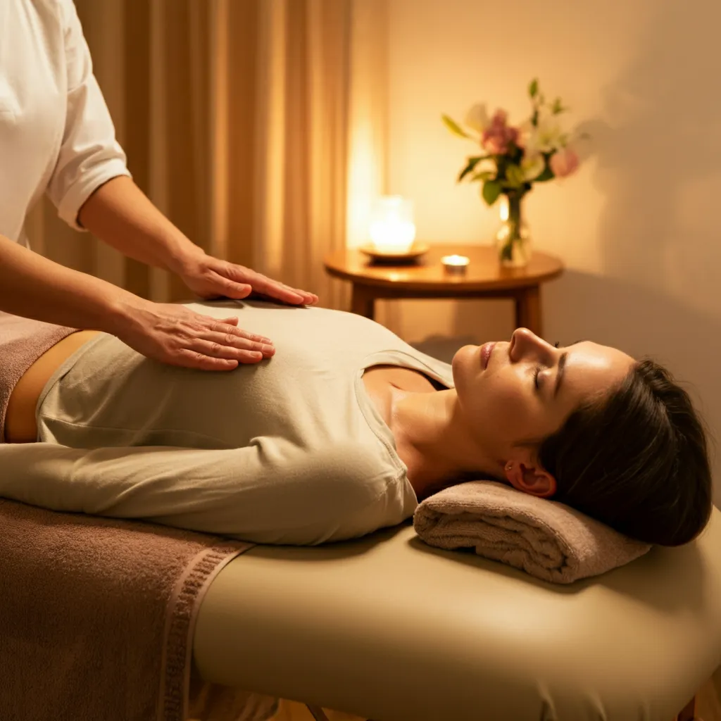 Person finding peace and relaxation through alternative therapies for anxiety relief.