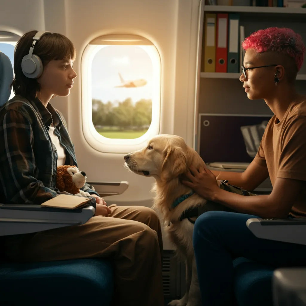 Person with generalized anxiety disorder finding support and resources for emotional support animals, education accommodations, and travel.