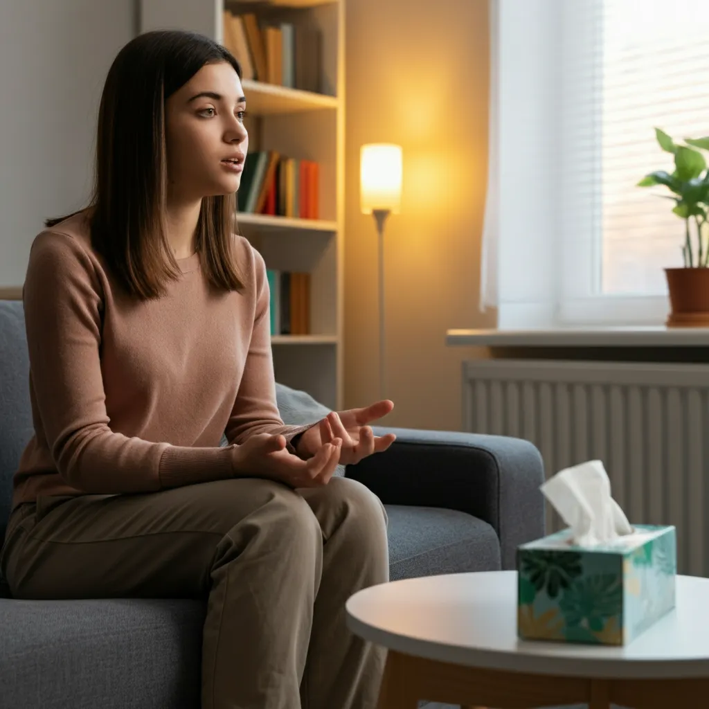 Person gradually facing their fears, representing the process of exposure therapy for anxiety recovery.