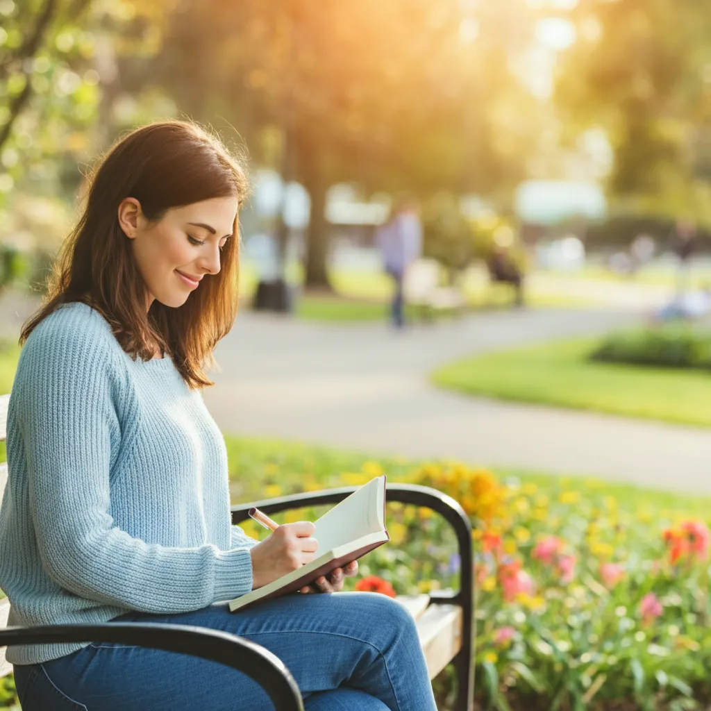 Person finding resilience and healing from childhood trauma.