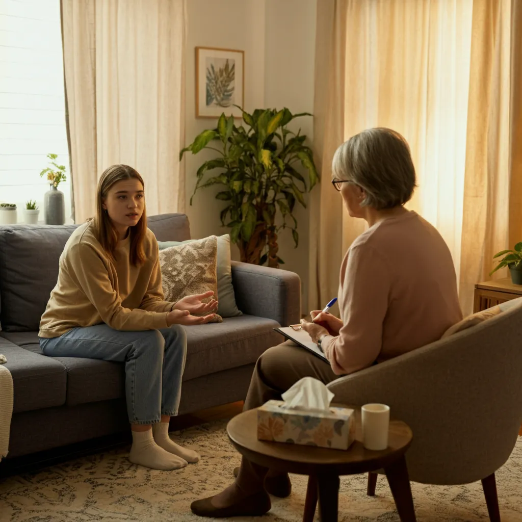 Person reaching out for support after a high score on the Burns Depression Checklist, symbolizing the importance of seeking help for mental health and emotional health.