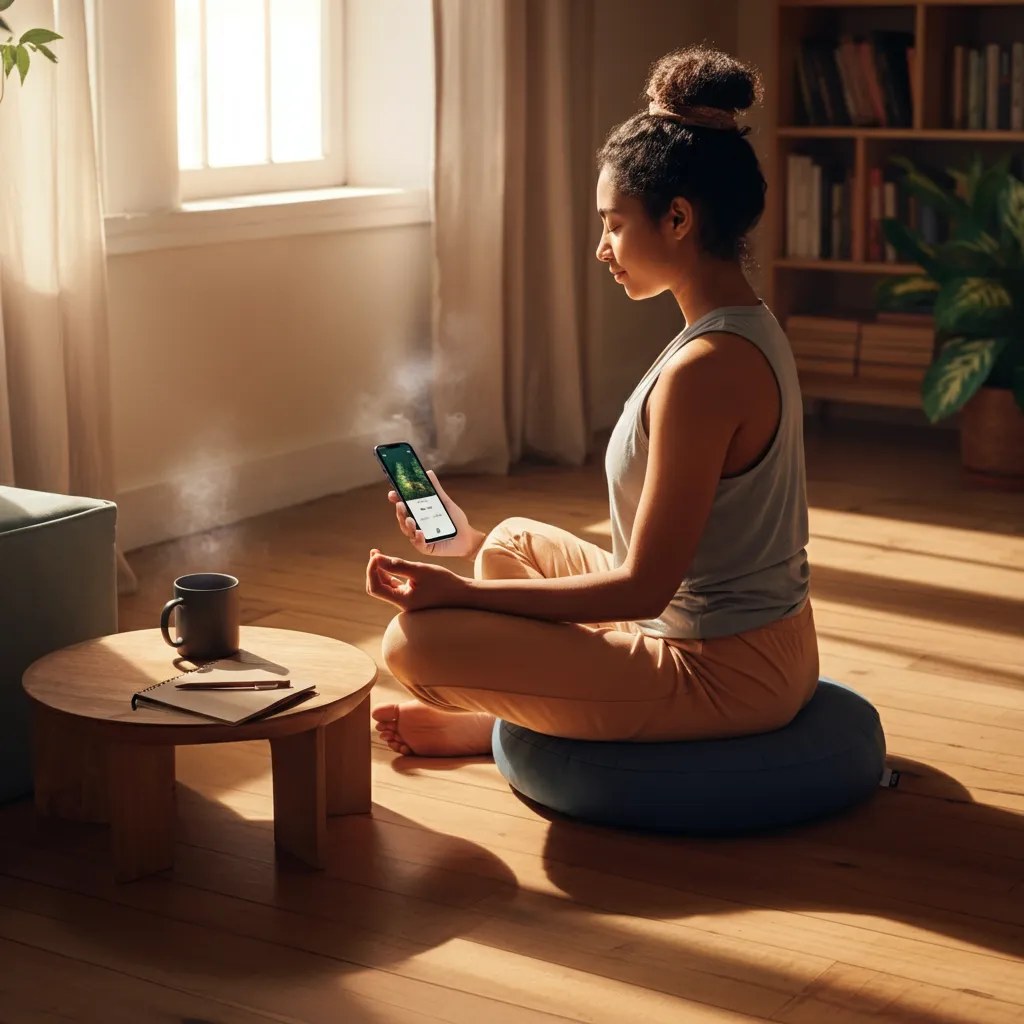 A collection of interactive mindfulness tools and resources, including guided meditation apps, mindfulness trackers, online communities, and recommended books and articles, to help individuals develop a personalized mindfulness practice for stress reduction and improved focus.