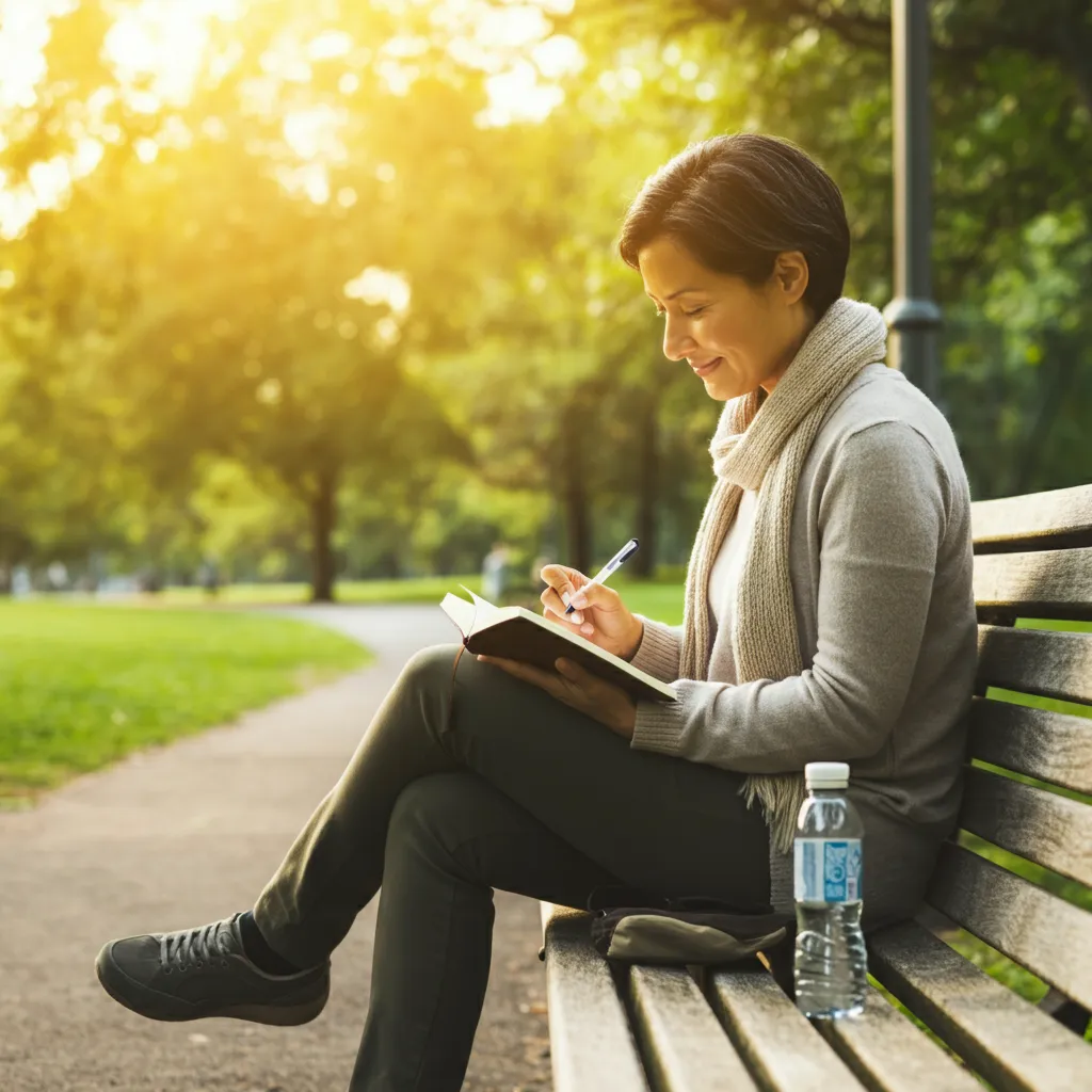 Person looking optimistically towards the future, representing the journey of maintaining long-term sobriety through strategies, self-care, and ongoing support.