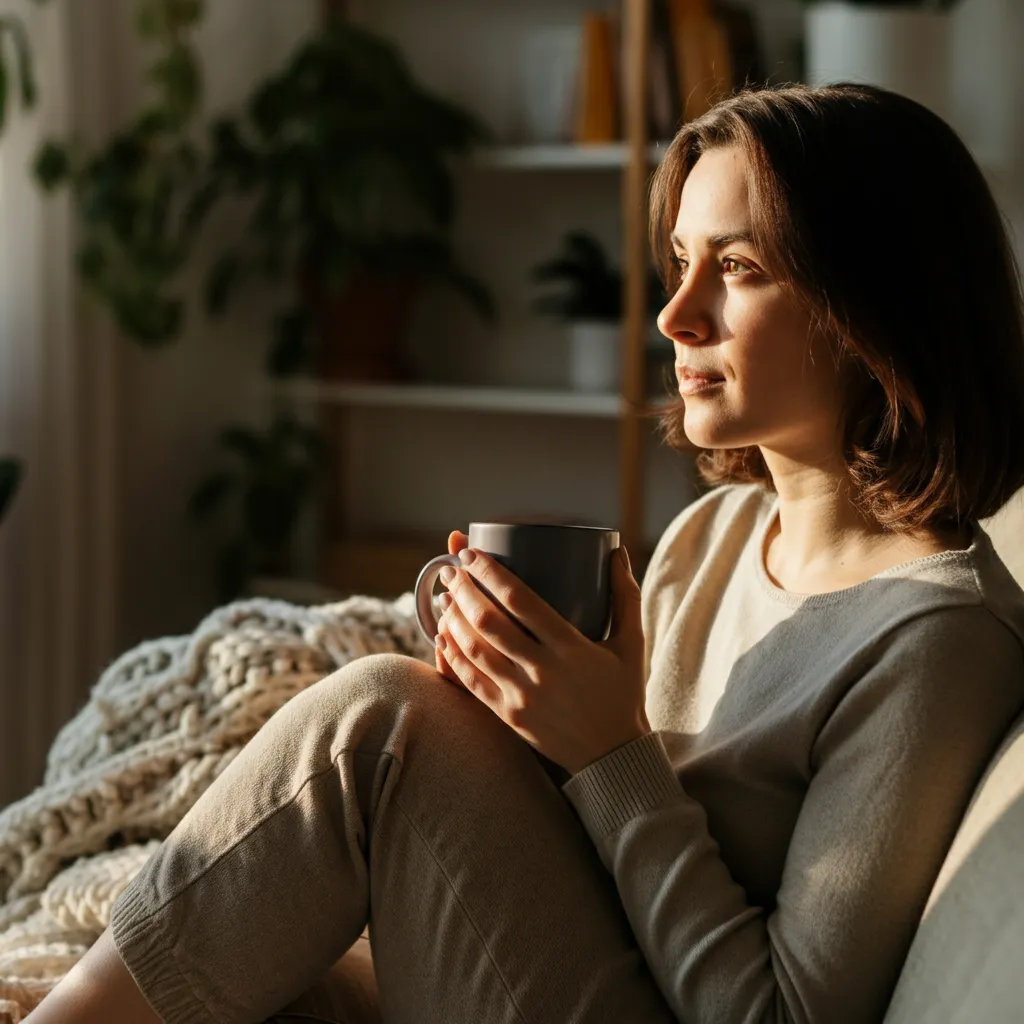 A person contemplating parenthood, considering factors like finances, relationships, and personal values to make an informed decision.