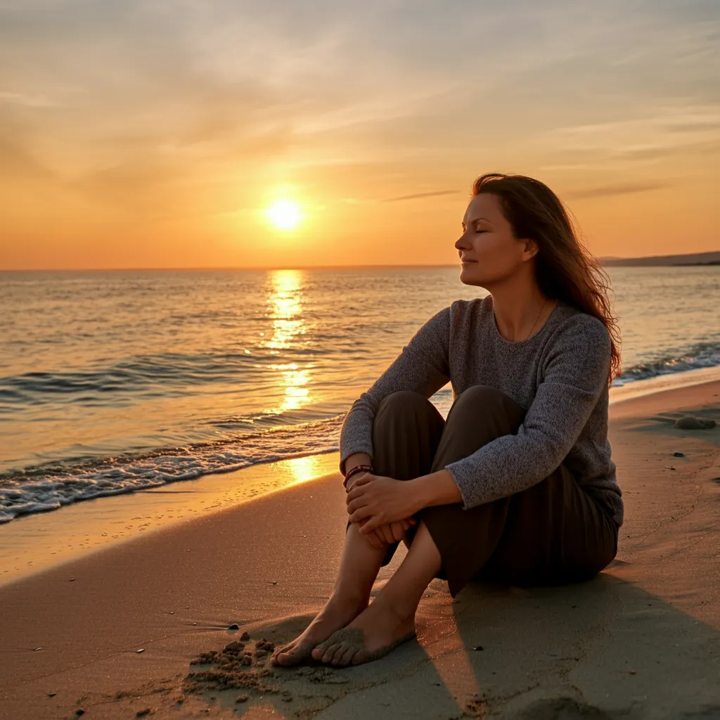 Person relaxing and practicing mindfulness to manage stress and reclaim inner peace.