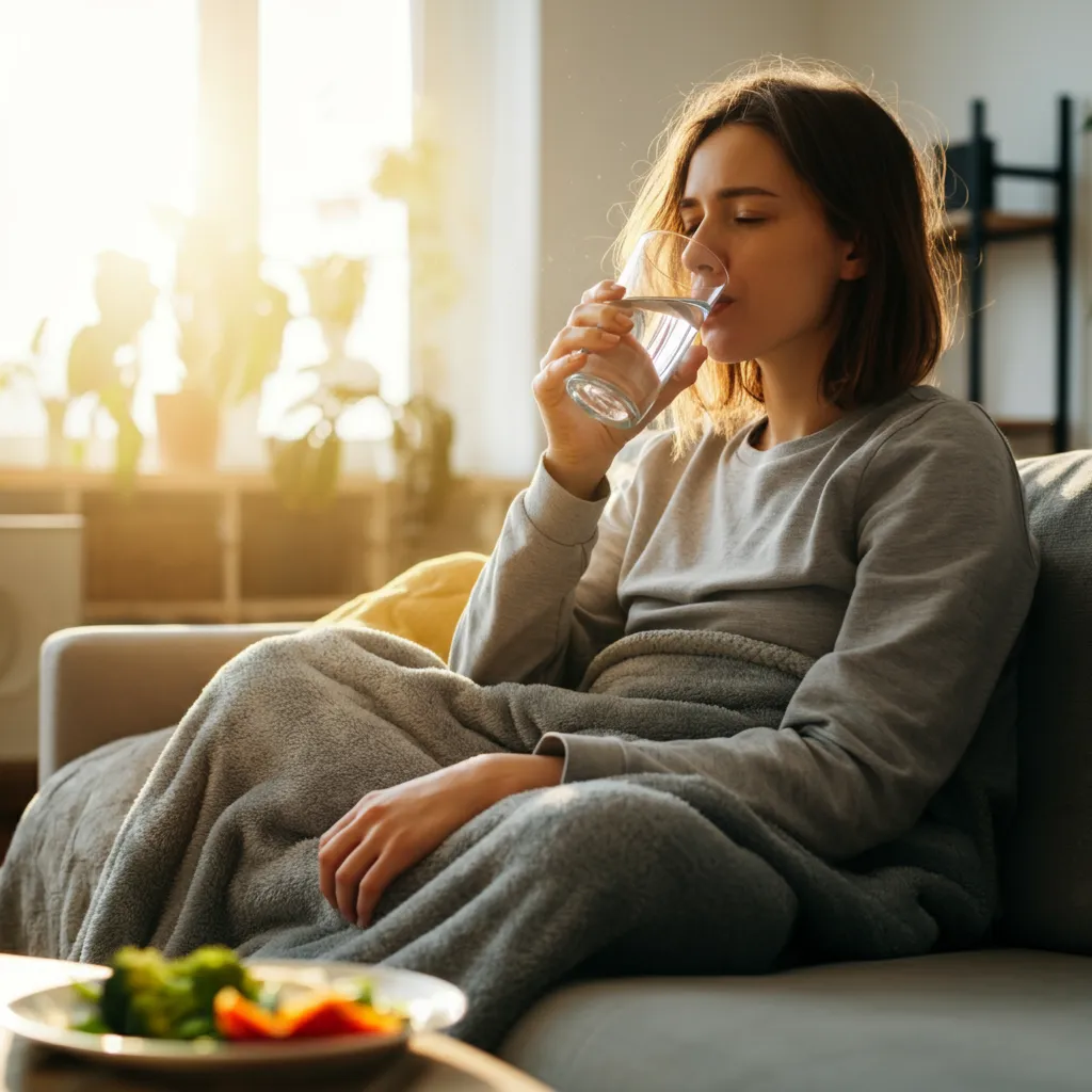 Person receiving support during substance withdrawal management.