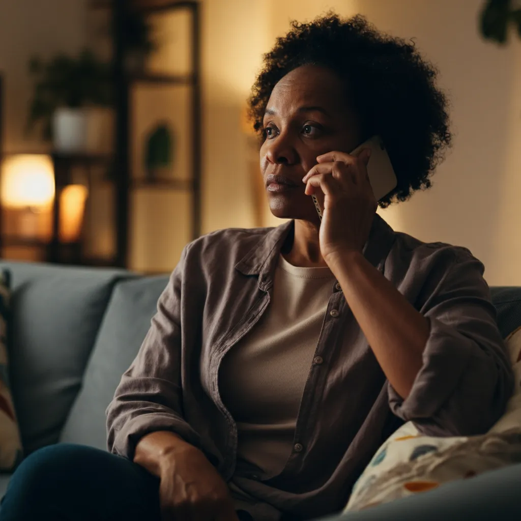 Person reaching out for help during a mental health crisis