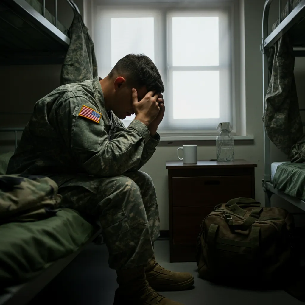 Recognizing the physical, emotional, and psychological symptoms of military anxiety, such as a racing heart, shortness of breath, irritability, and difficulty concentrating.