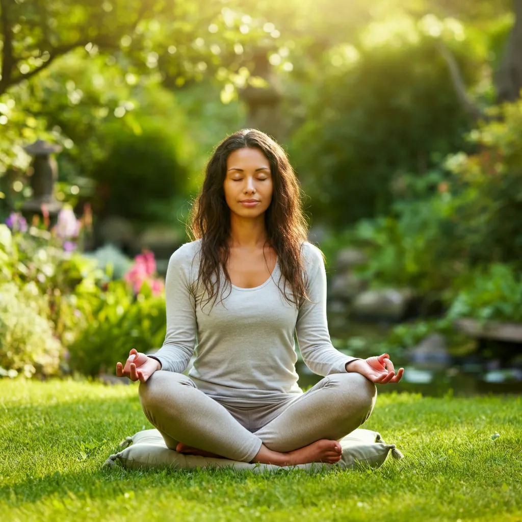 Person meditating peacefully to enhance focus and mental clarity through mindfulness.