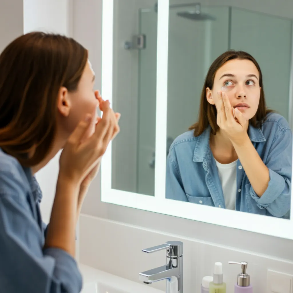 Confident person smiling while wearing contact lenses, symbolizing overcoming contact lens fear and enjoying clear vision.