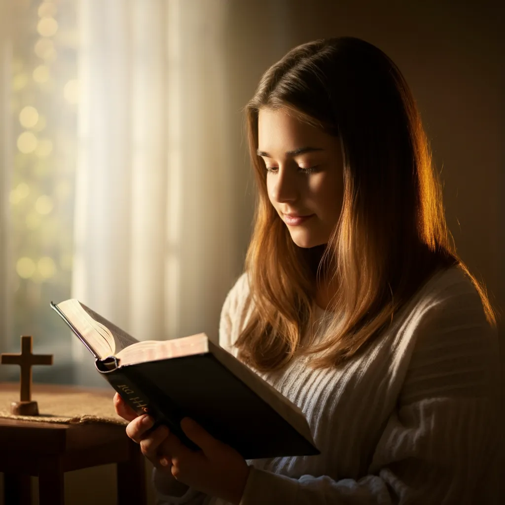 Open Bible with highlighted scripture about finding strength and hope in God, offering comfort and guidance for addiction recovery through prayer.