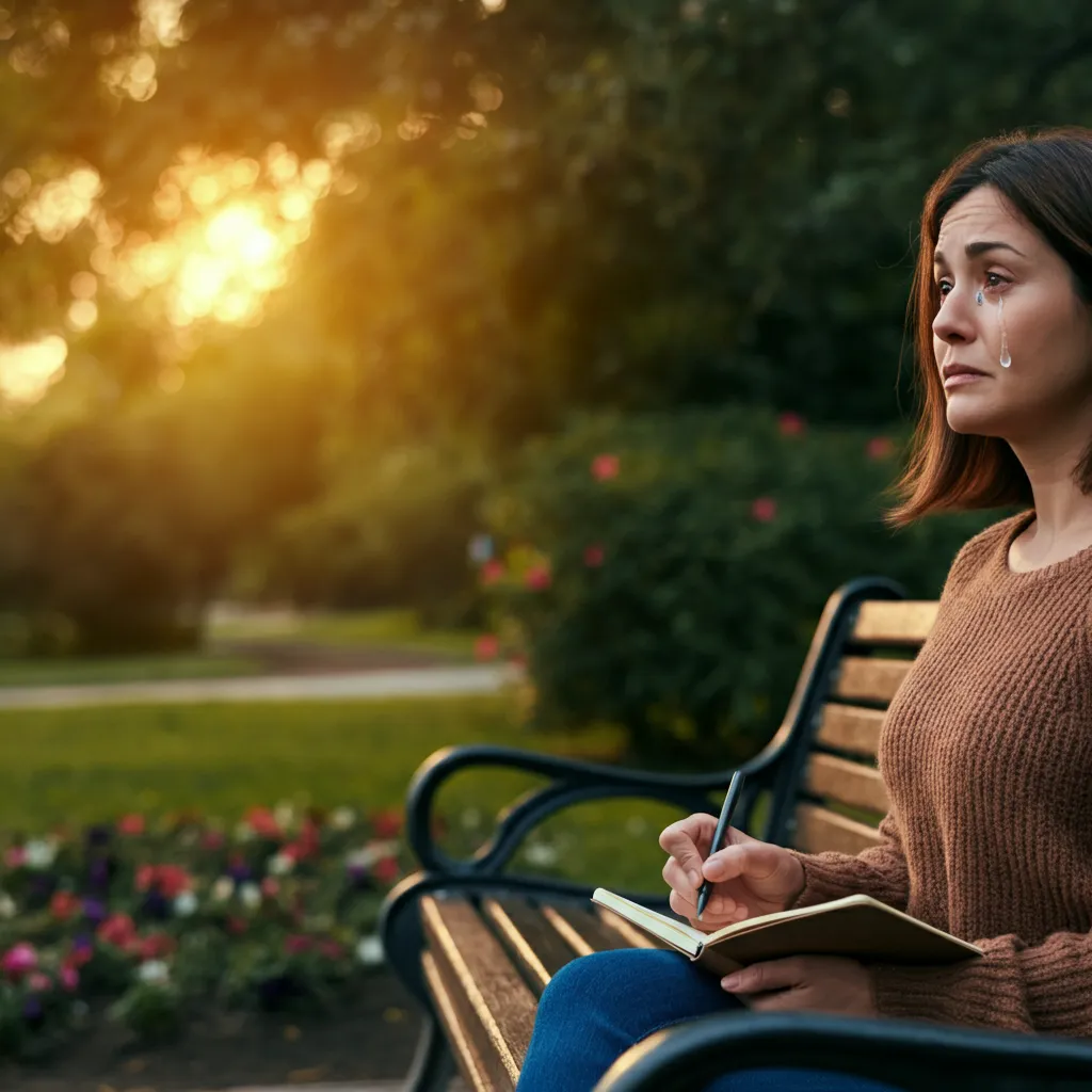 A symbolic image representing the release of emotional baggage, a crucial step in healing and recovery as discussed in Stage 3.