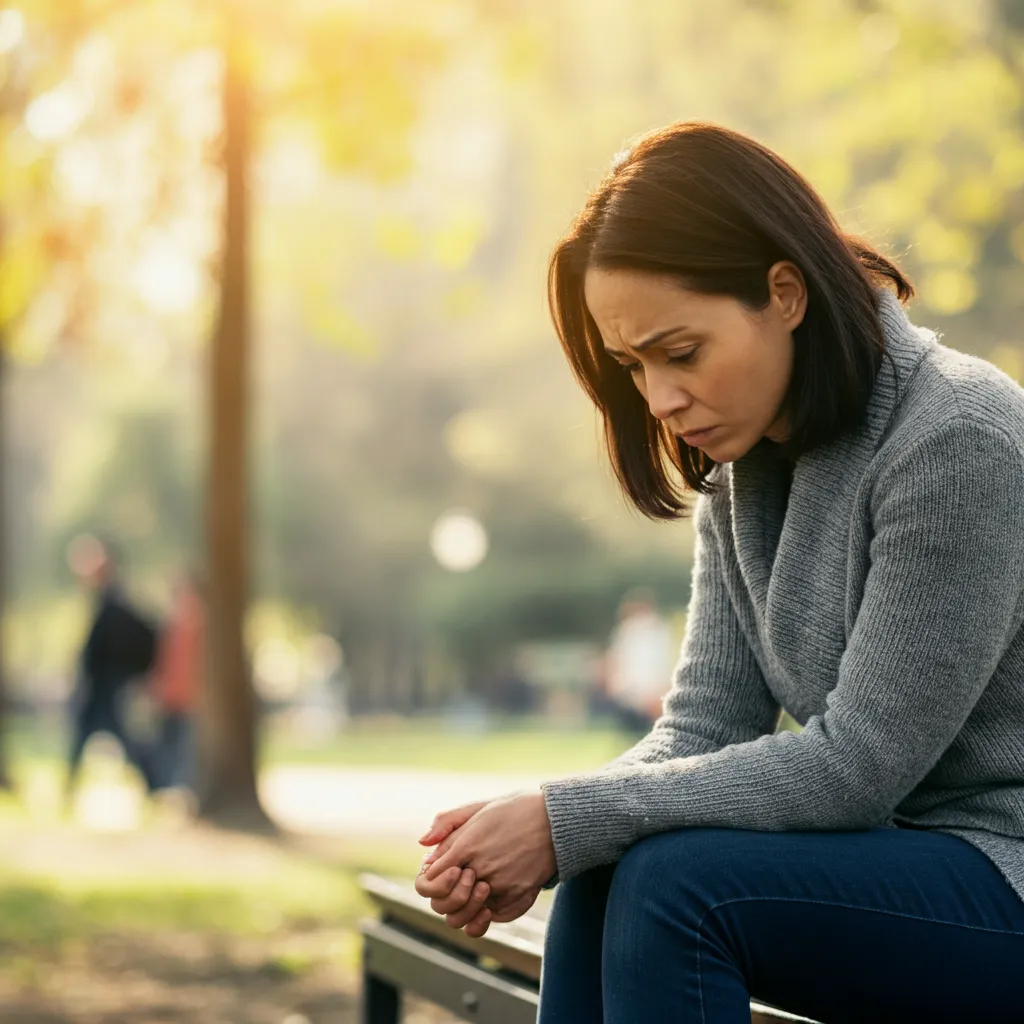 Illustration depicting common signs of repressed trauma in adults, including physical, emotional, behavioral, cognitive, and relationship difficulties.