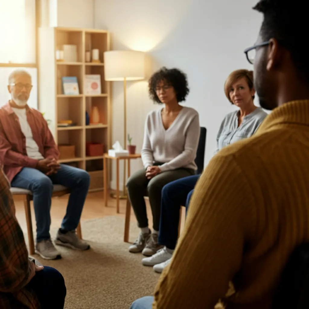 Person seeking mental health support from a professional counselor or therapist, symbolizing the importance of finding the right resources and support for managing depression and achieving mental wellness.