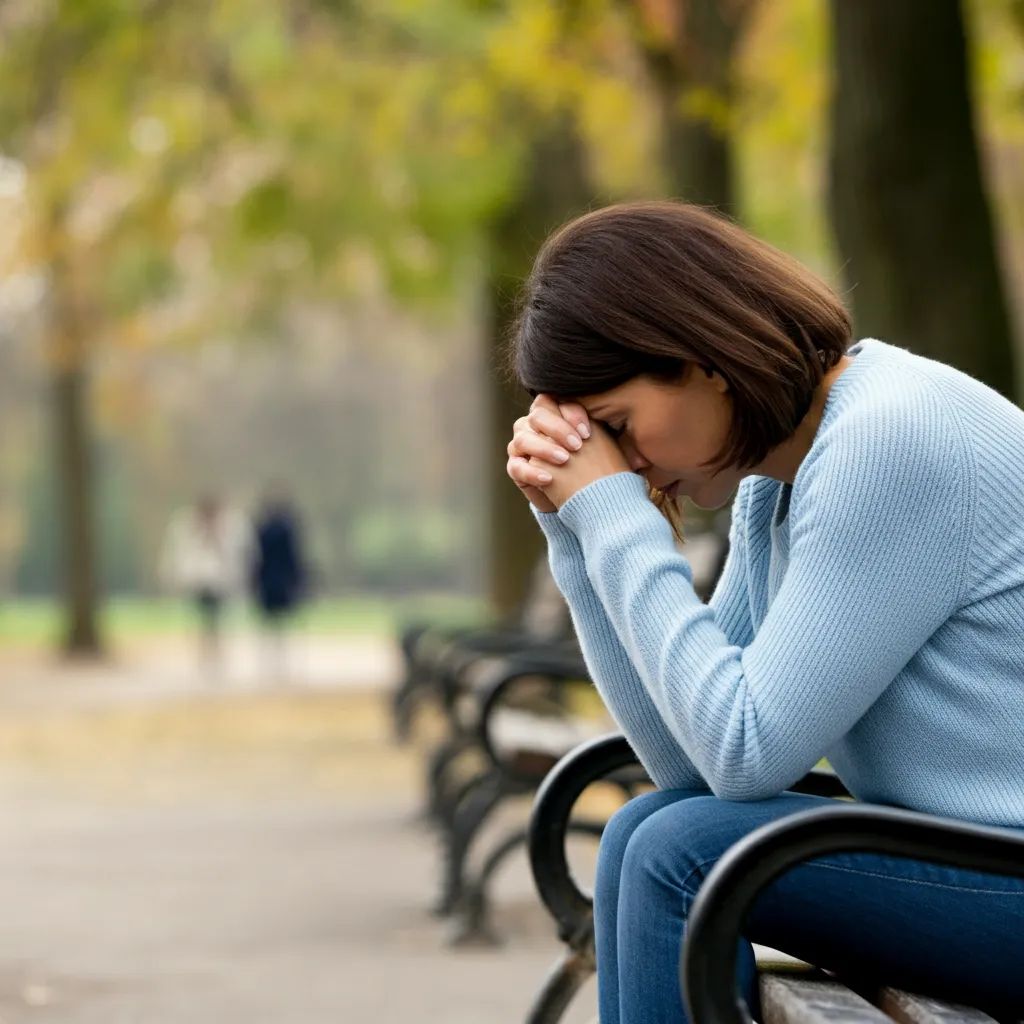 Person experiencing shock and denial after betrayal, illustrating the first stage of betrayal trauma.