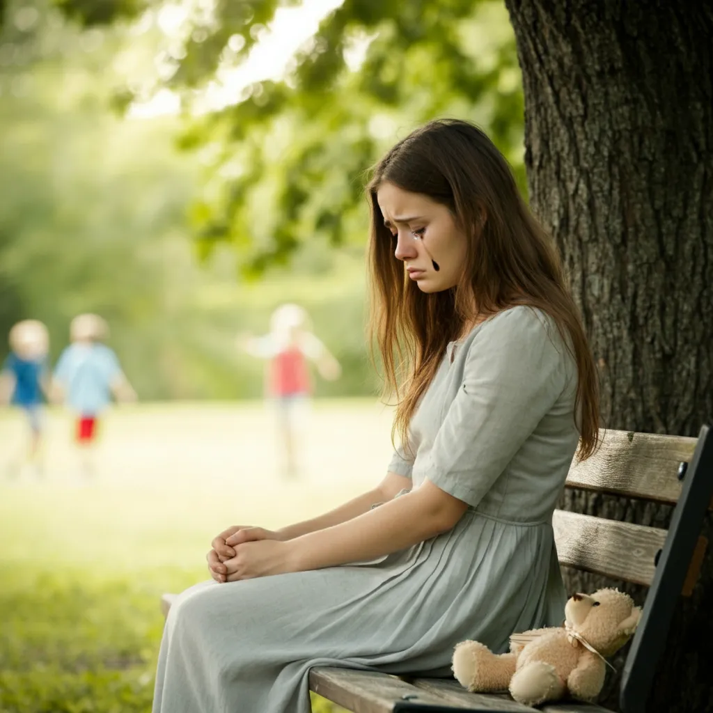 Conceptual image representing subconscious childhood trauma and its impact on adult life, including symptoms like anxiety, relationship difficulties, and low self-esteem.