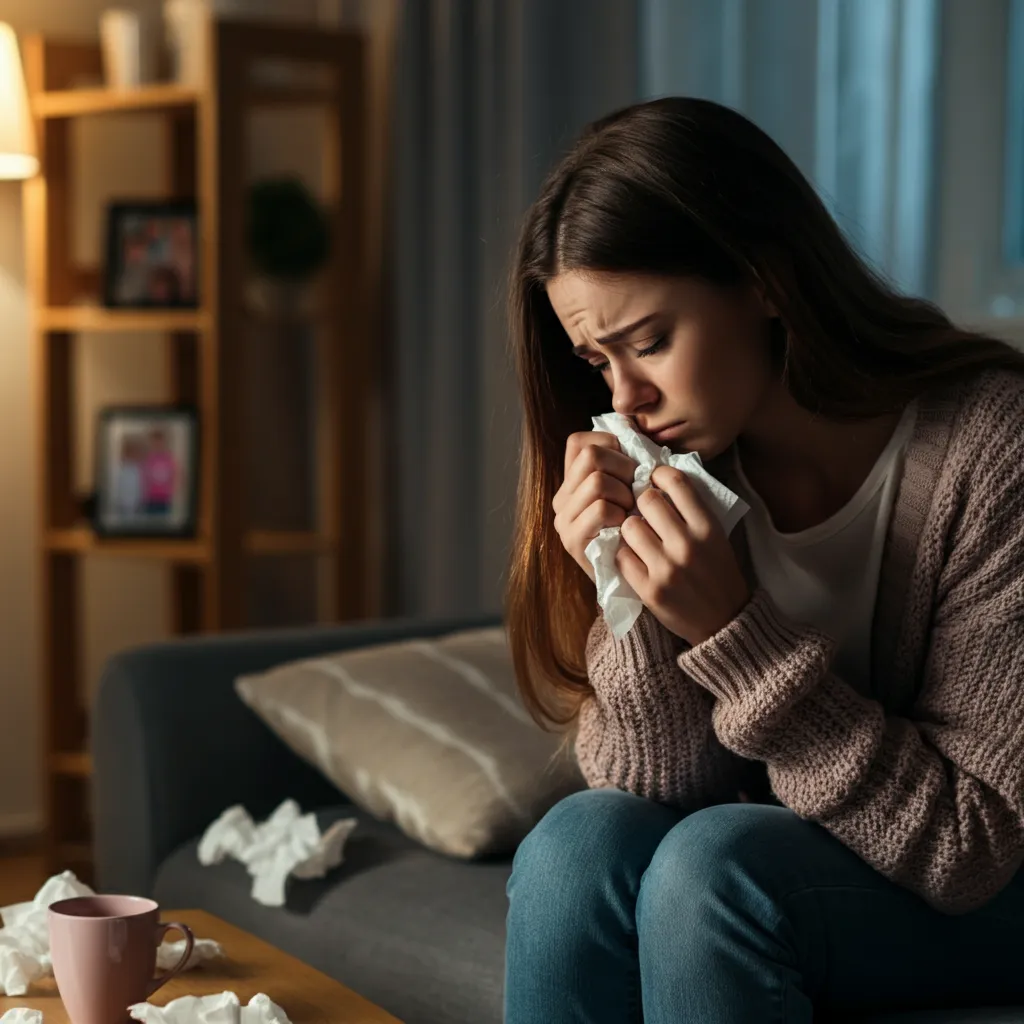 Person contemplating the challenges and considerations of suing parents for emotional abuse, including emotional, social, familial, and financial ramifications.