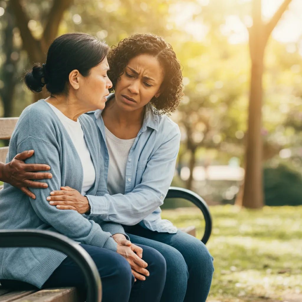 Person offering support to their friend with Borderline Personality Disorder (BPD).