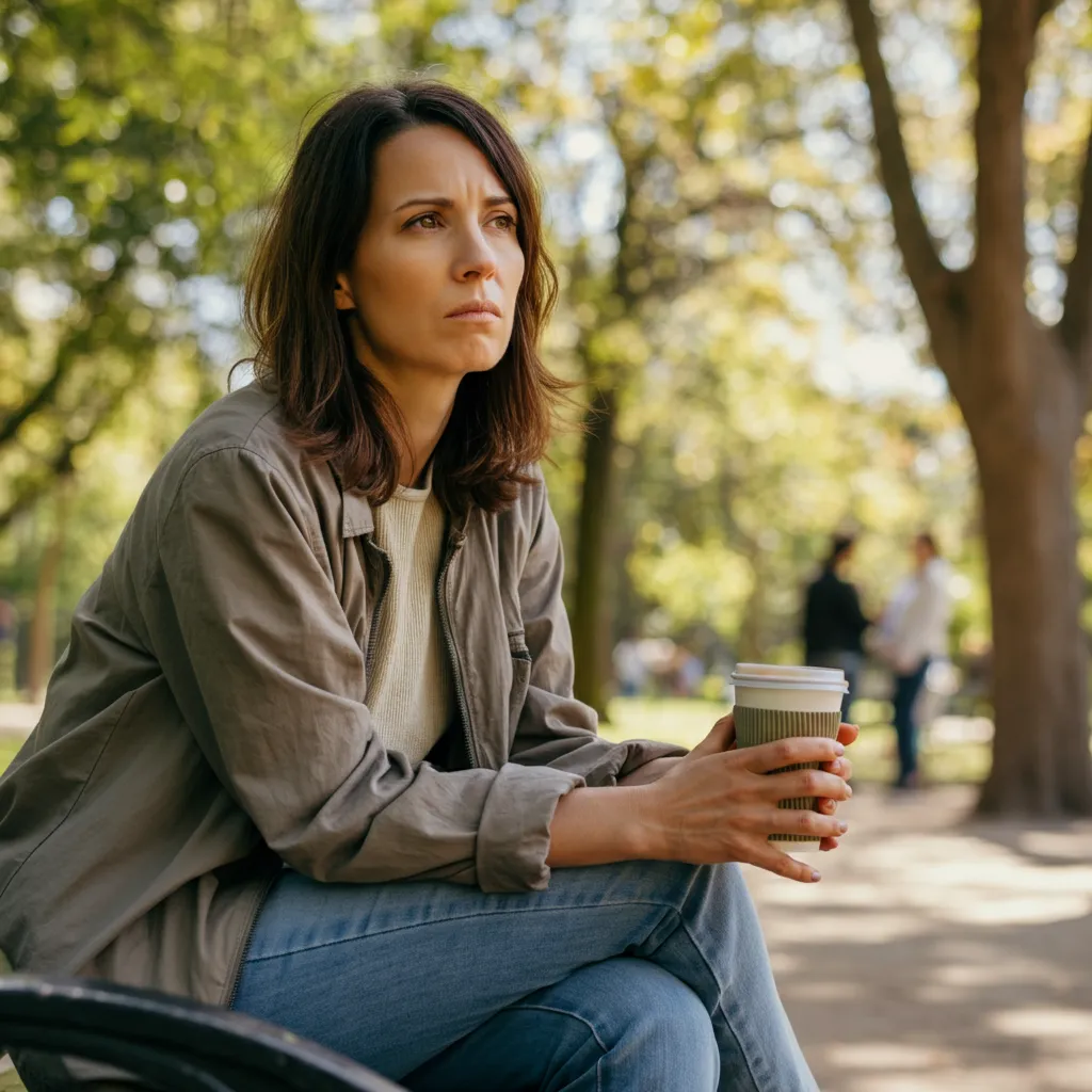 Person struggling with trust issues after experiencing trauma, demonstrating hypervigilance, emotional withdrawal, or difficulty forming close relationships.